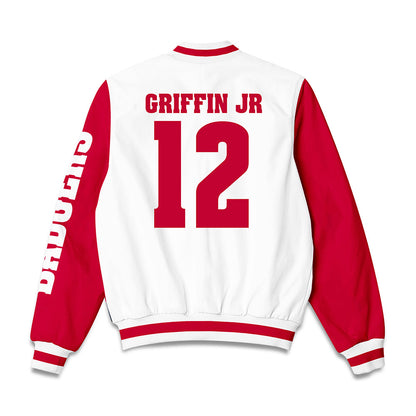 Wisconsin - NCAA Football : Joseph Griffin Jr - Bomber Jacket-1