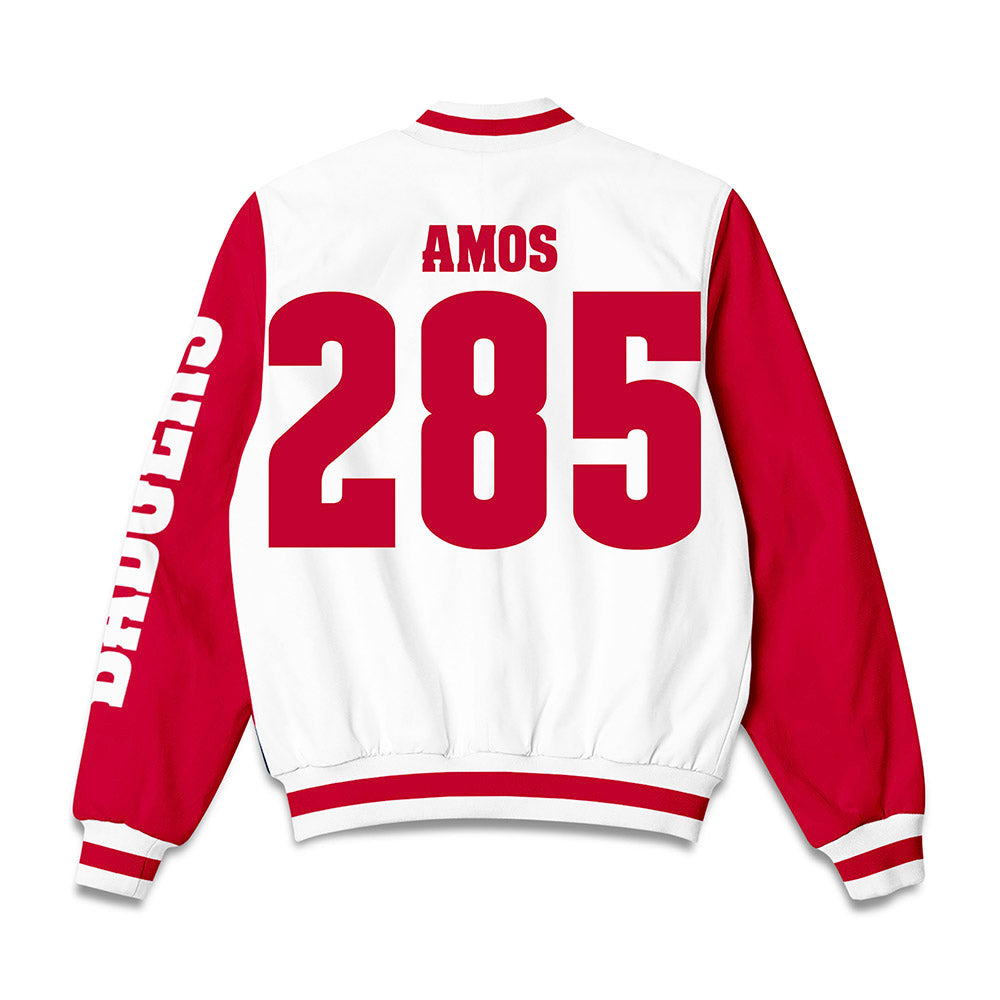 Wisconsin - NCAA Wrestling : Braxton Amos - Bomber Jacket-1