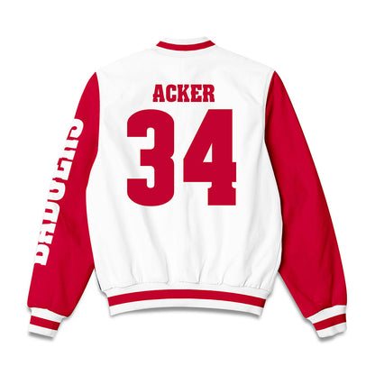 Wisconsin - NCAA Football : Jackson Acker - Bomber Jacket-1