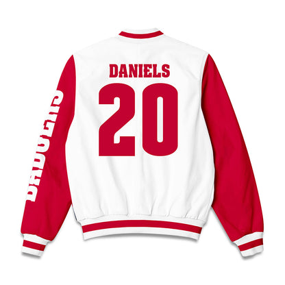 Wisconsin - NCAA Women's Basketball : Kyrah Daniels - Bomber Jacket-1