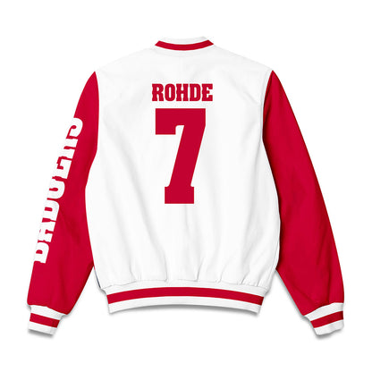 Wisconsin - NCAA Men's Basketball : Andrew Rohde - Bomber Jacket-1