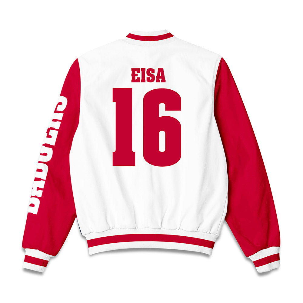 Wisconsin - NCAA Men's Soccer : Roman Eisa - Bomber Jacket-1