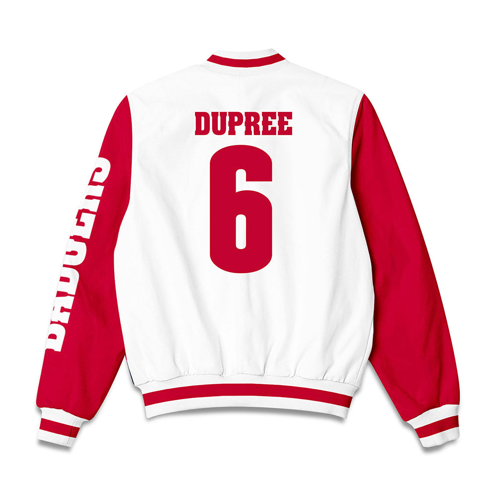 Wisconsin - NCAA Football : Darrion Dupree - Bomber Jacket-1