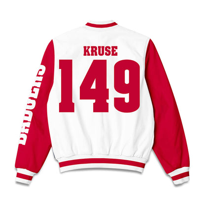 Wisconsin - NCAA Wrestling : Simon Kruse - Bomber Jacket-1