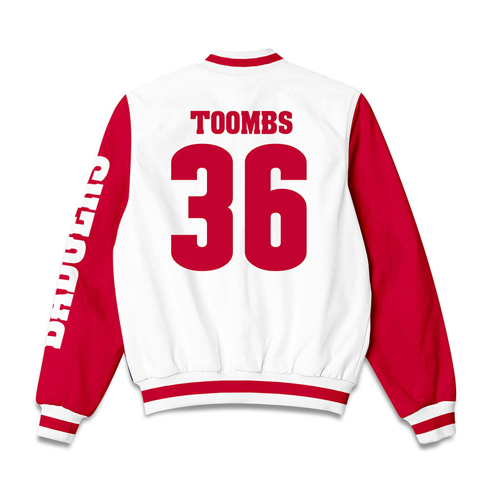 Wisconsin - NCAA Football : Angel Toombs - Bomber Jacket-1
