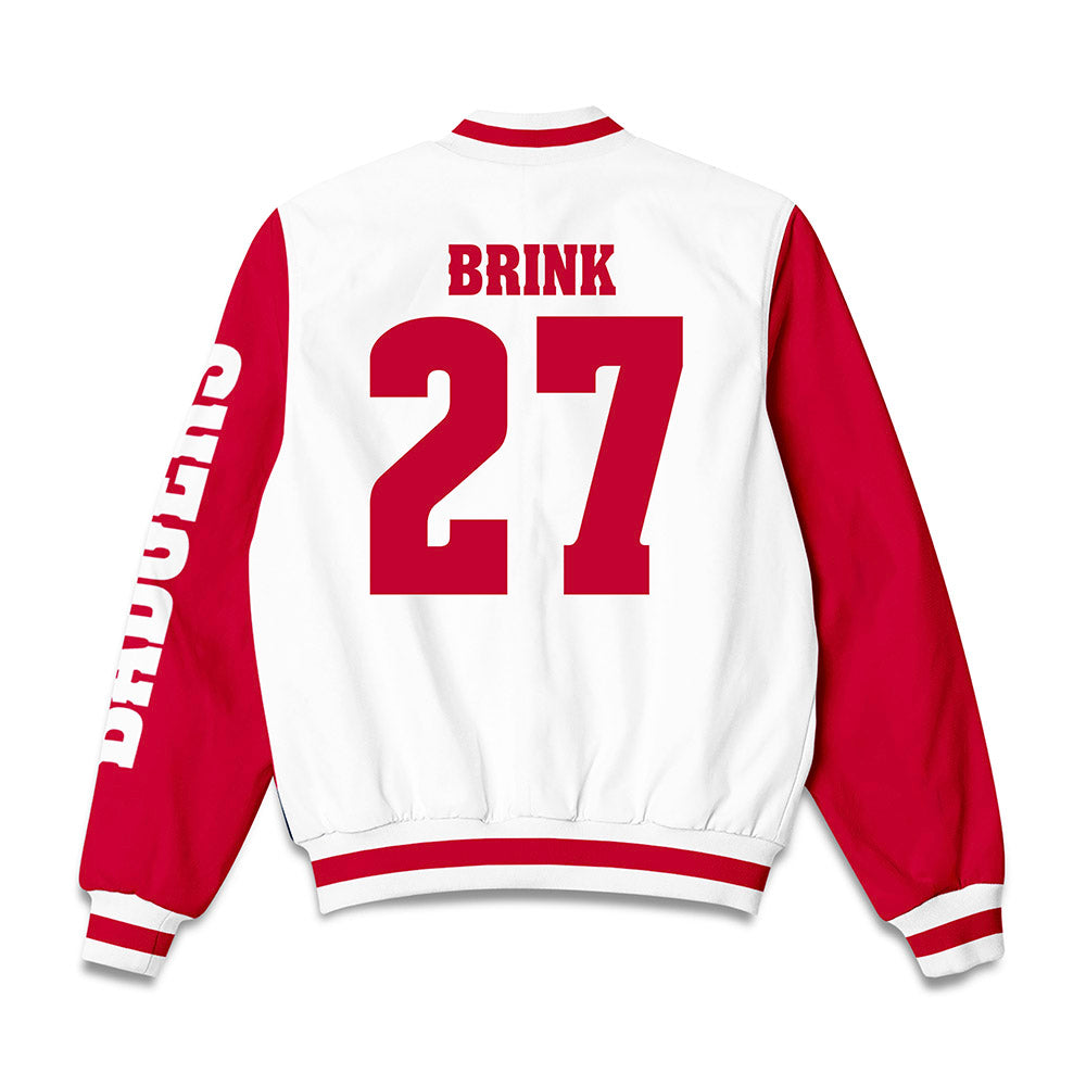 Wisconsin - NCAA Men's Ice Hockey : Finn Brink - Bomber Jacket-1