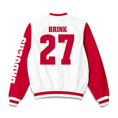 Wisconsin - NCAA Men's Ice Hockey : Finn Brink - Bomber Jacket-1
