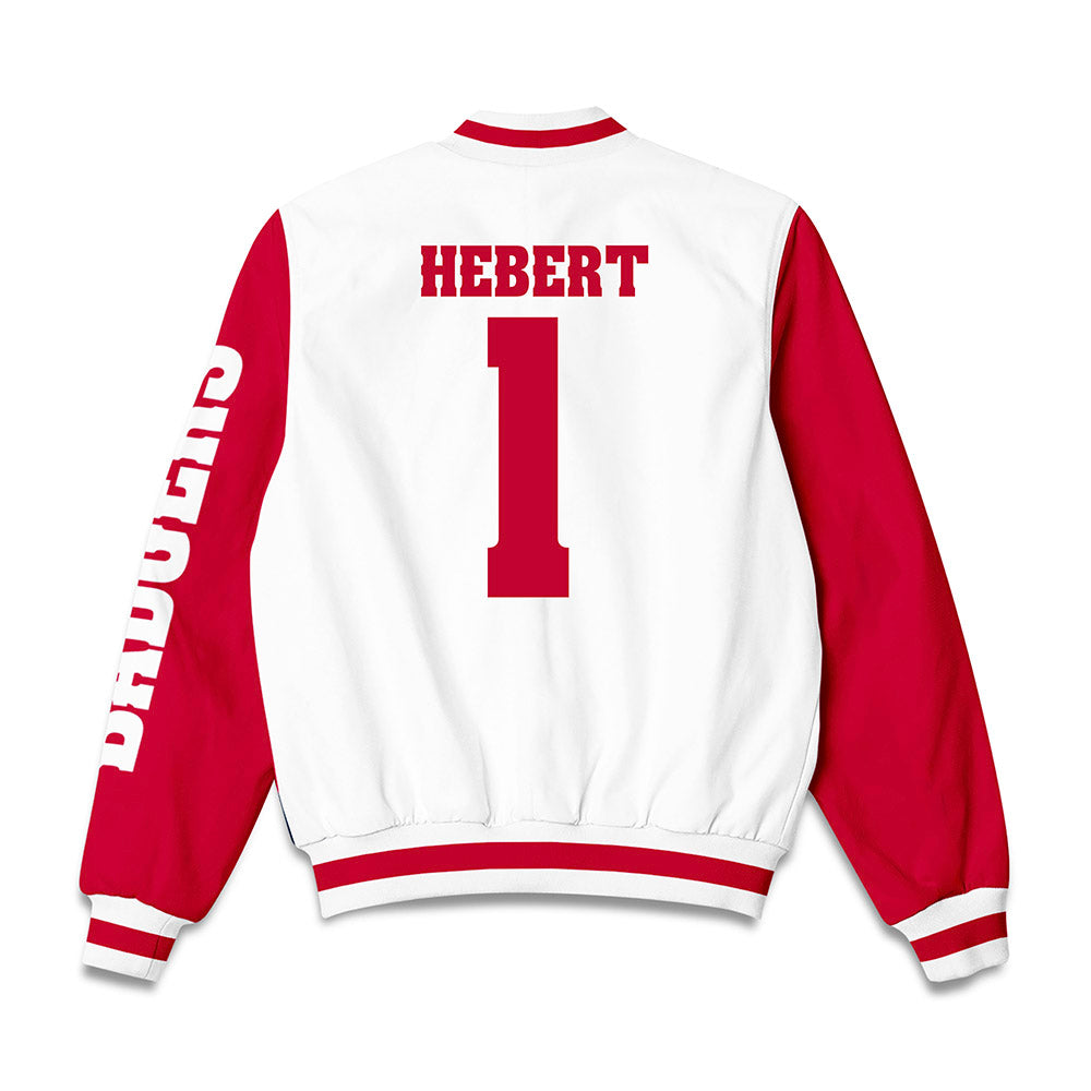Wisconsin - NCAA Men's Soccer : Matisse Hebert - Bomber Jacket-1