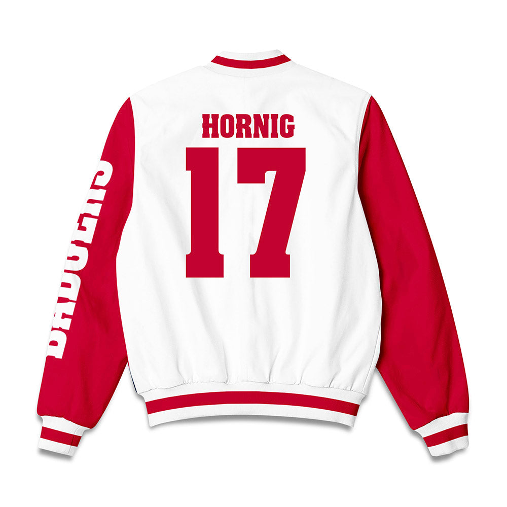 Wisconsin - NCAA Men's Soccer : Owen Hornig - Bomber Jacket-1