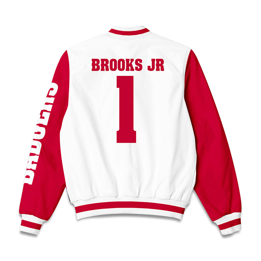 Wisconsin - NCAA Football : Chris Brooks Jr - Bomber Jacket-1