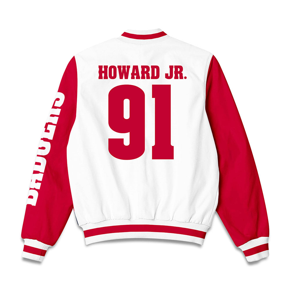 Wisconsin - NCAA Football : Jamel Howard Jr. - Bomber Jacket-1