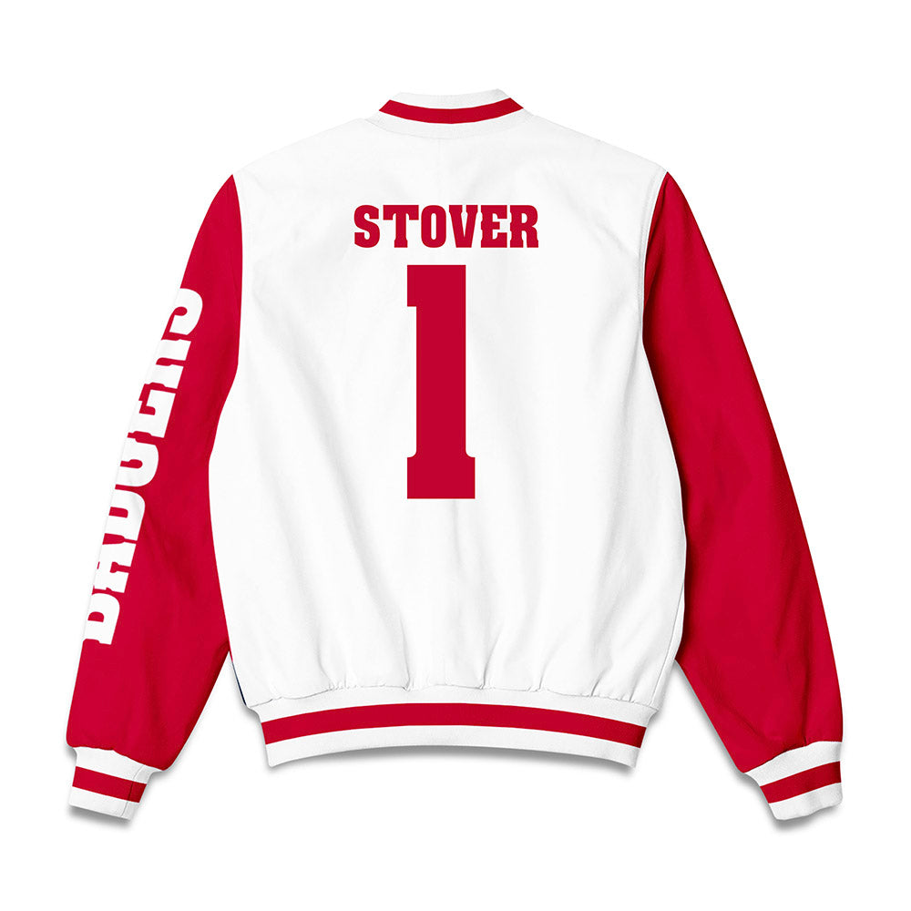 Wisconsin - NCAA Women's Soccer : Drew Stover - Bomber Jacket-1