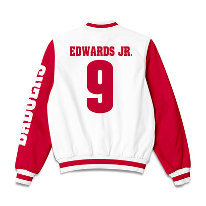 Wisconsin - NCAA Football : Billy Edwards Jr. - Bomber Jacket-1