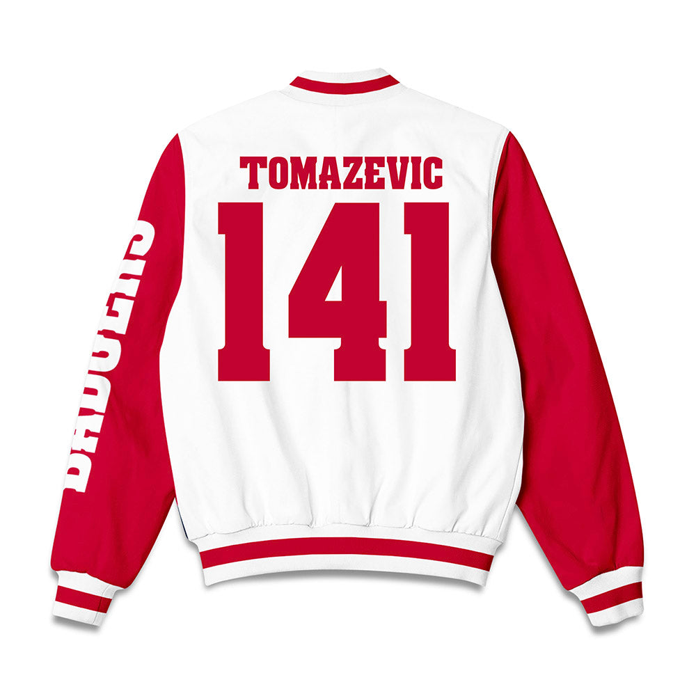 Wisconsin - NCAA Wrestling : Peter Tomazevic - Bomber Jacket-1