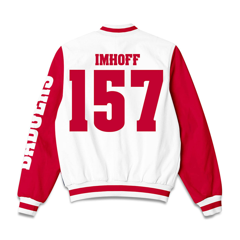Wisconsin - NCAA Wrestling : Tyson Imhoff - Bomber Jacket-1