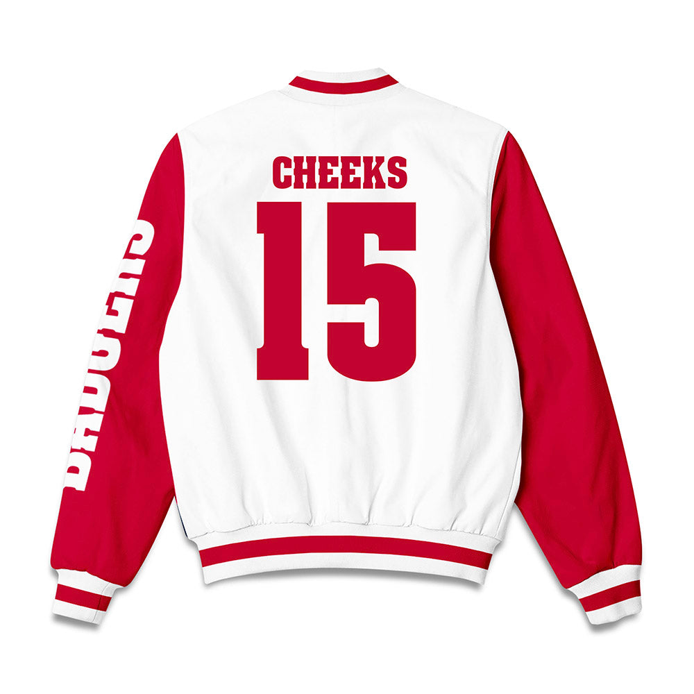 Wisconsin - NCAA Football : Sebastian Cheeks - Bomber Jacket-1