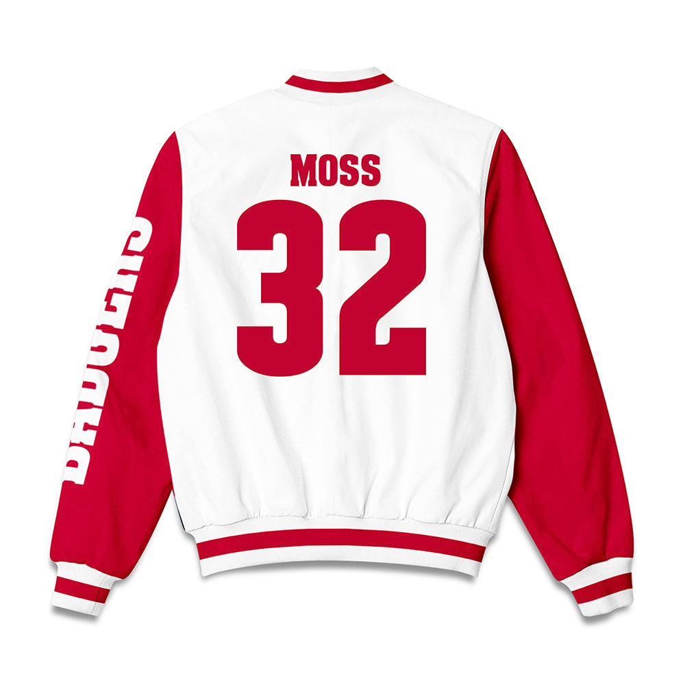 Wisconsin - NCAA Football : Remington Moss - Bomber Jacket-1