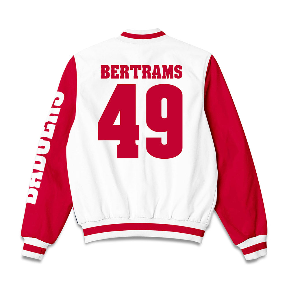 Wisconsin - NCAA Football : Atticus Bertrams - Bomber Jacket-1