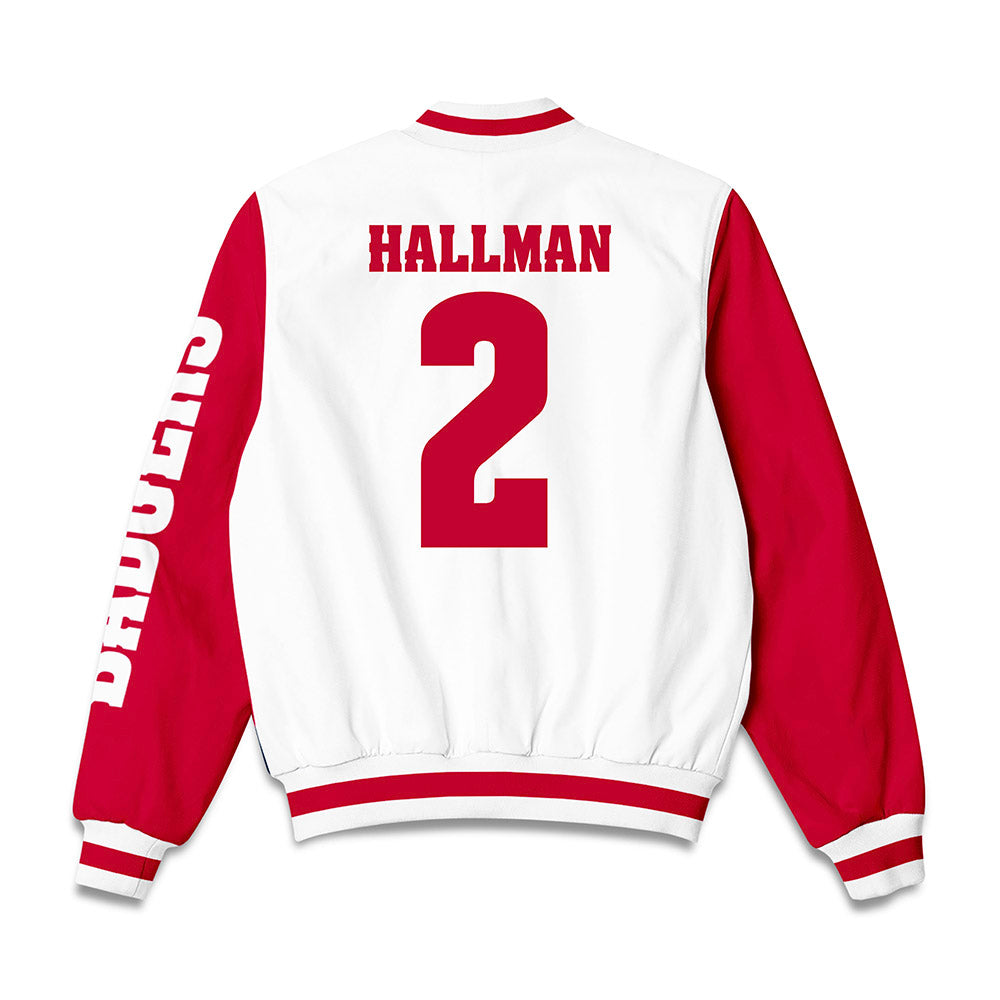 Wisconsin - NCAA Football : Ricardo Hallman - Bomber Jacket-1