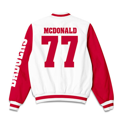 Wisconsin - NCAA Football : Will McDonald - Bomber Jacket-1