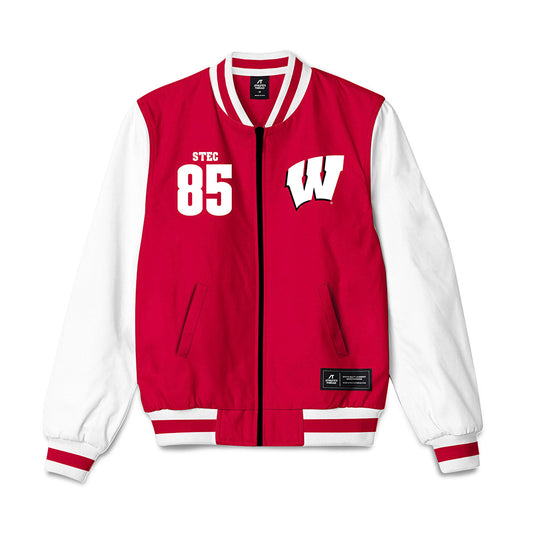 Wisconsin - NCAA Football : Grant Stec - Bomber Jacket-0