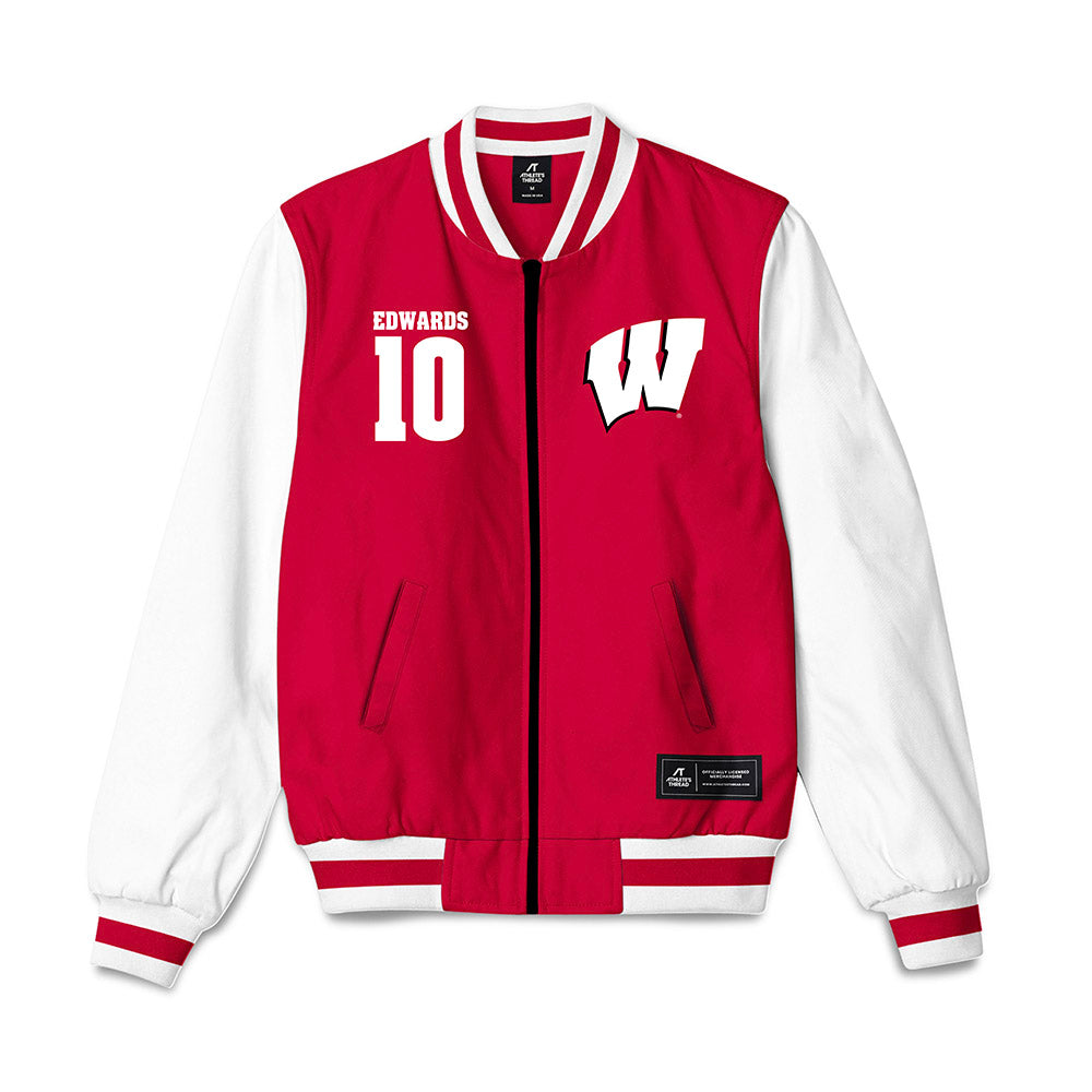 Wisconsin - NCAA Women's Ice Hockey : Laila Edwards - Bomber Jacket-0