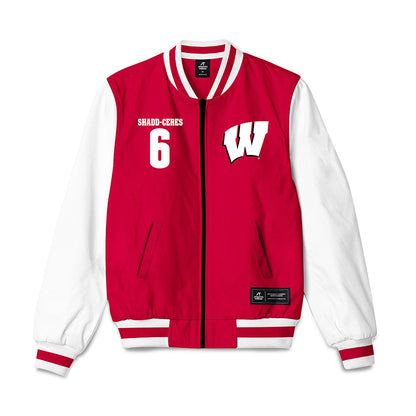 Wisconsin - NCAA Women's Volleyball : Trinity Shadd-Ceres - Bomber Jacket-0