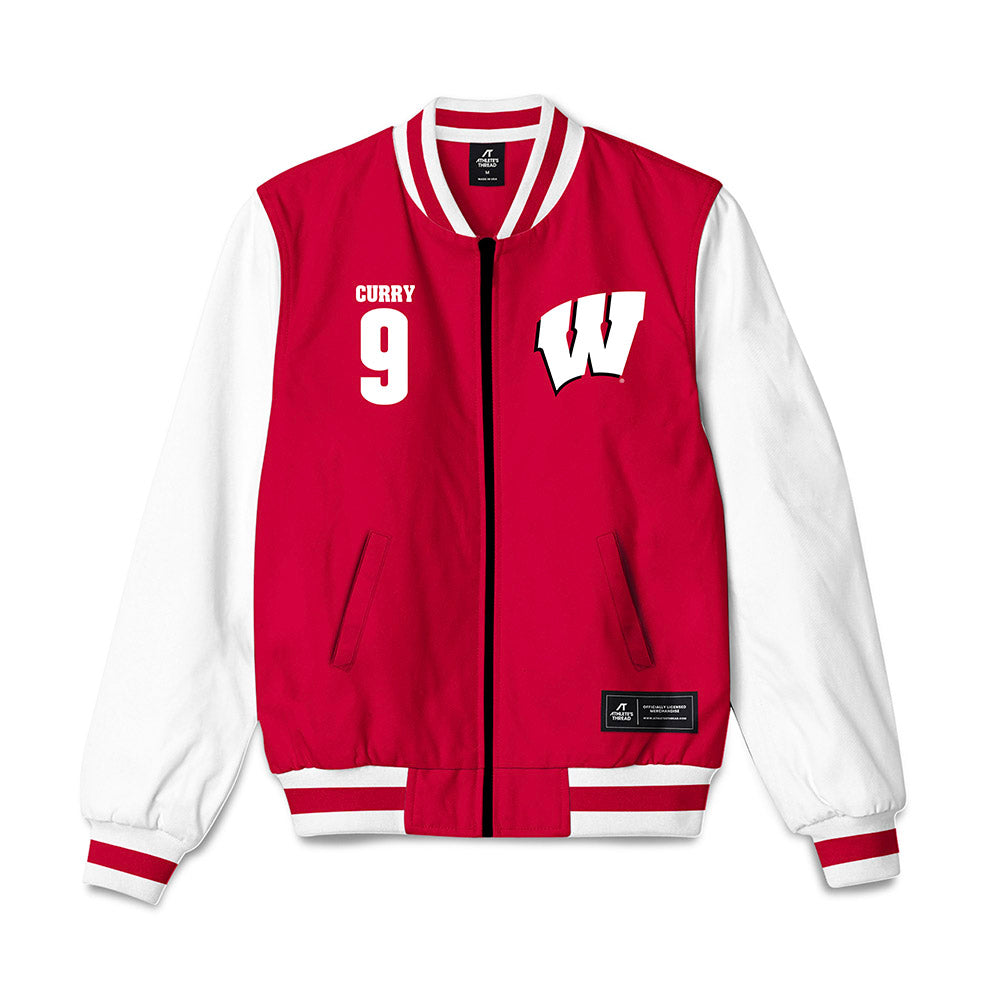Wisconsin - NCAA Women's Soccer : Liv Curry - Bomber Jacket-0