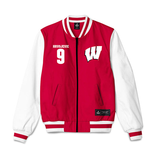 Wisconsin - NCAA Men's Soccer : Markie Hrvojevic - Bomber Jacket-0