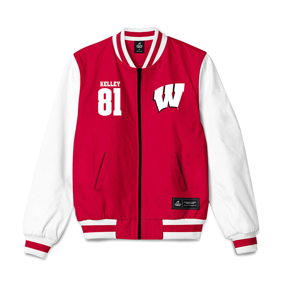 Wisconsin - NCAA Football : Mason Kelley - Bomber Jacket-0