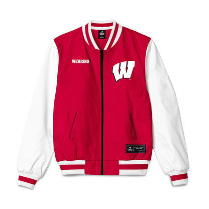 Wisconsin - NCAA Men's Track & Field : Giovanni Wearing - Bomber Jacket-0