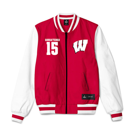Wisconsin - NCAA Women's Ice Hockey : Nicole Gorbatenko - Bomber Jacket-0