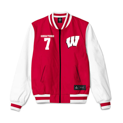 Wisconsin - NCAA Women's Ice Hockey : Kelly Gorbatenko - Bomber Jacket-0