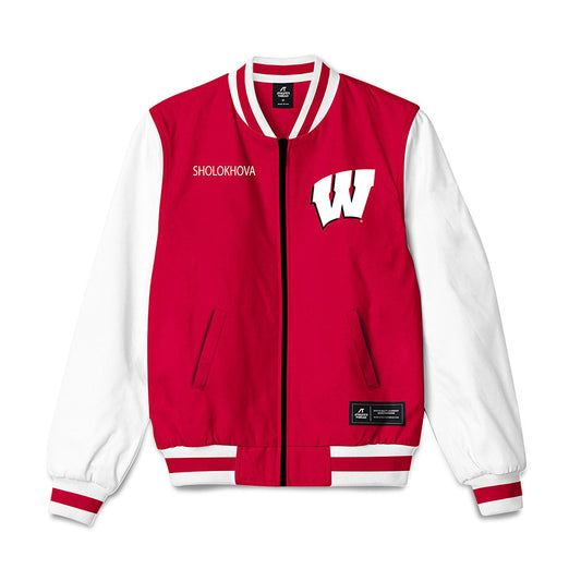Wisconsin - NCAA Women's Tennis : Maria Sholokhova - Bomber Jacket-0