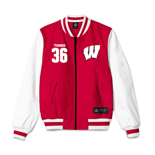 Wisconsin - NCAA Football : Angel Toombs - Bomber Jacket-0