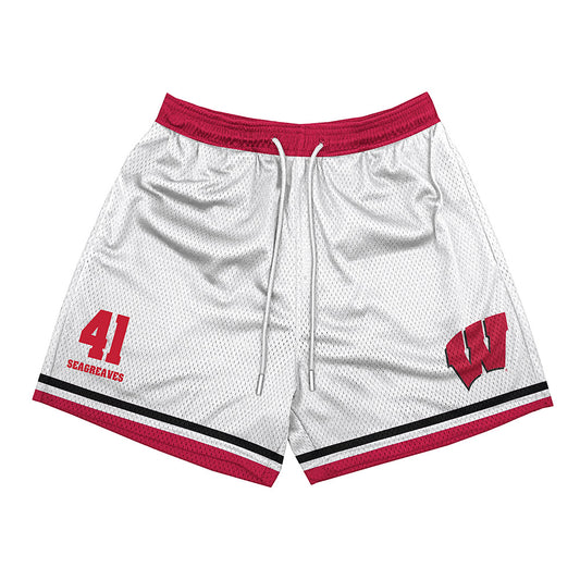 Wisconsin - NCAA Football : JT Seagreaves - Shorts-0
