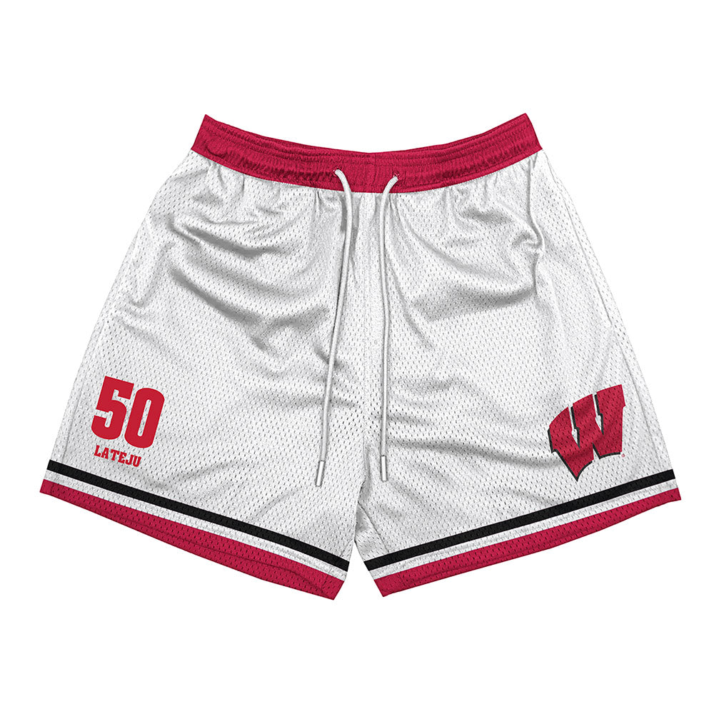Wisconsin - NCAA Football : Samuel Lateju - Shorts-0