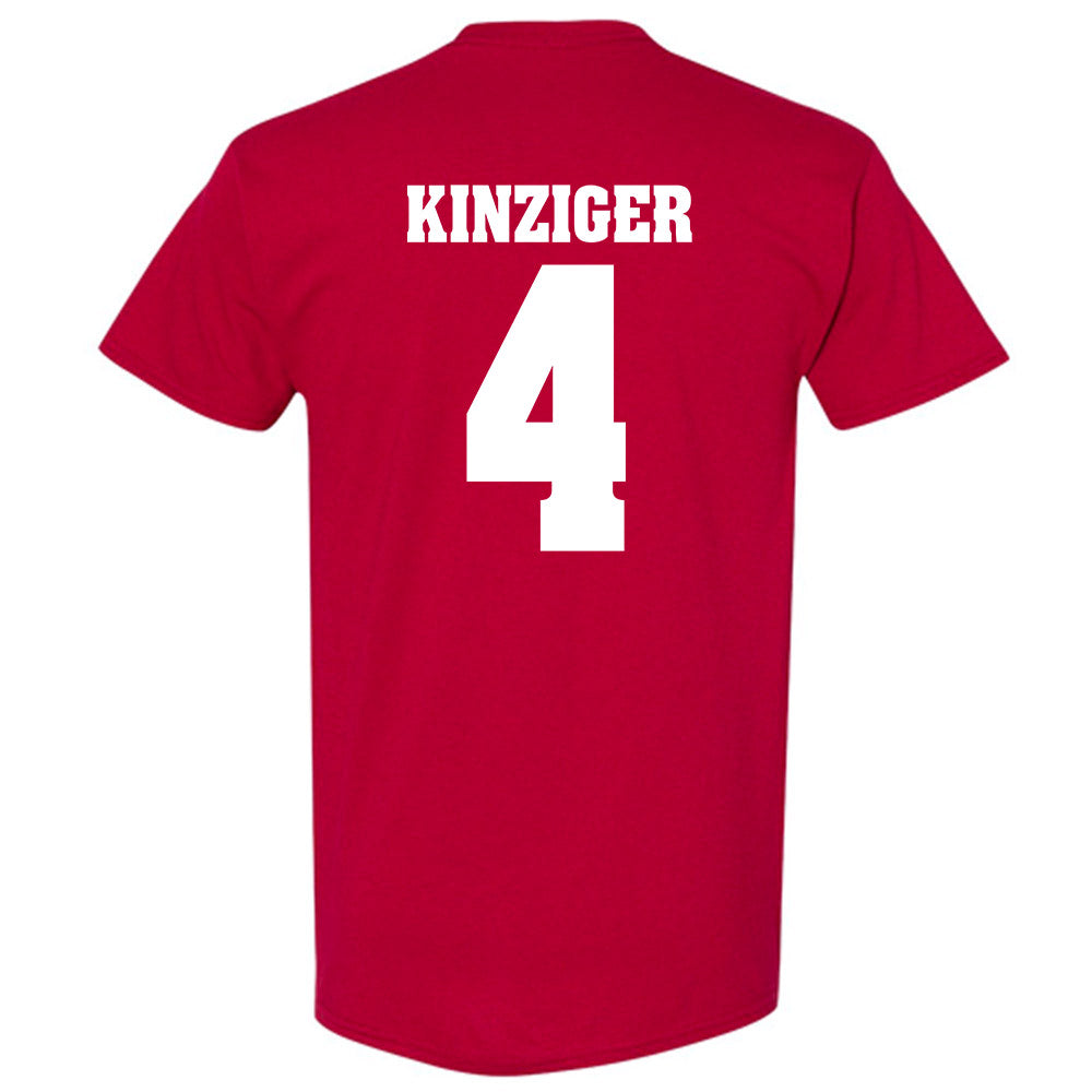 Wisconsin - NCAA Men's Basketball : Zach Kinziger - Classic Shersey T-Shirt-1
