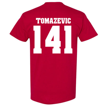 Wisconsin - NCAA Wrestling : Peter Tomazevic - Classic Shersey T-Shirt-1