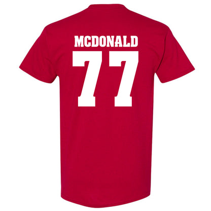 Wisconsin - NCAA Football : Will McDonald - Classic Shersey T-Shirt-1