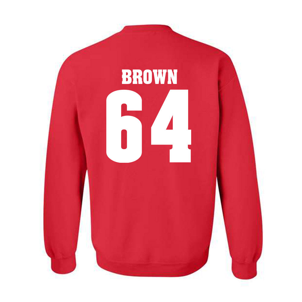 Wisconsin - NCAA Football : Evan Brown - Classic Shersey Crewneck Sweatshirt-1