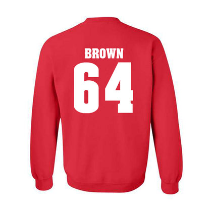 Wisconsin - NCAA Football : Evan Brown - Classic Shersey Crewneck Sweatshirt-1