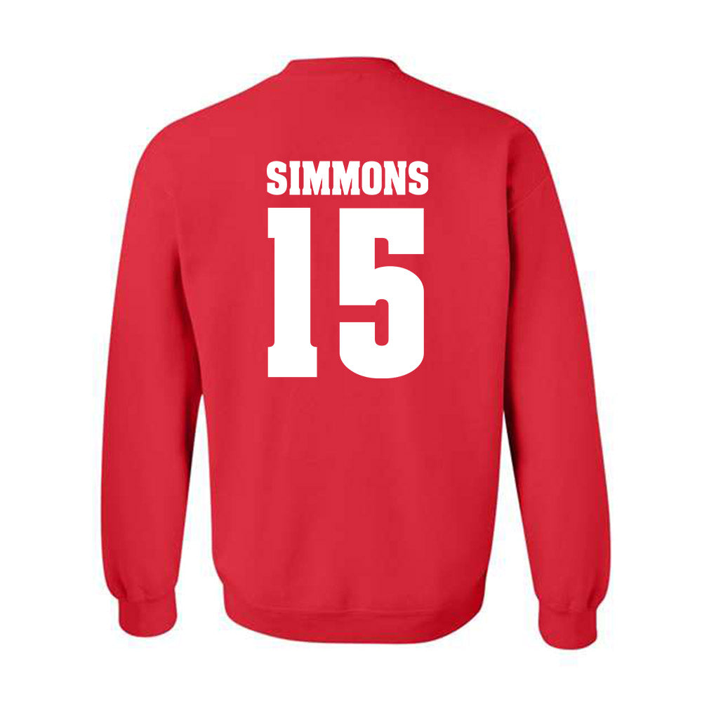 Wisconsin - NCAA Football : Hunter Simmons - Classic Shersey Crewneck Sweatshirt-1