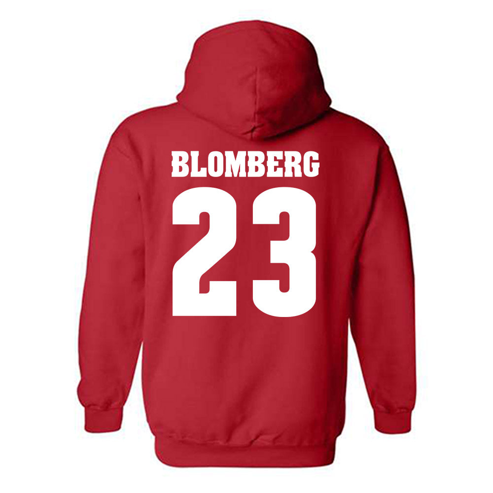 Wisconsin - NCAA Softball : Hilary Blomberg - Classic Shersey Hooded Sweatshirt-1