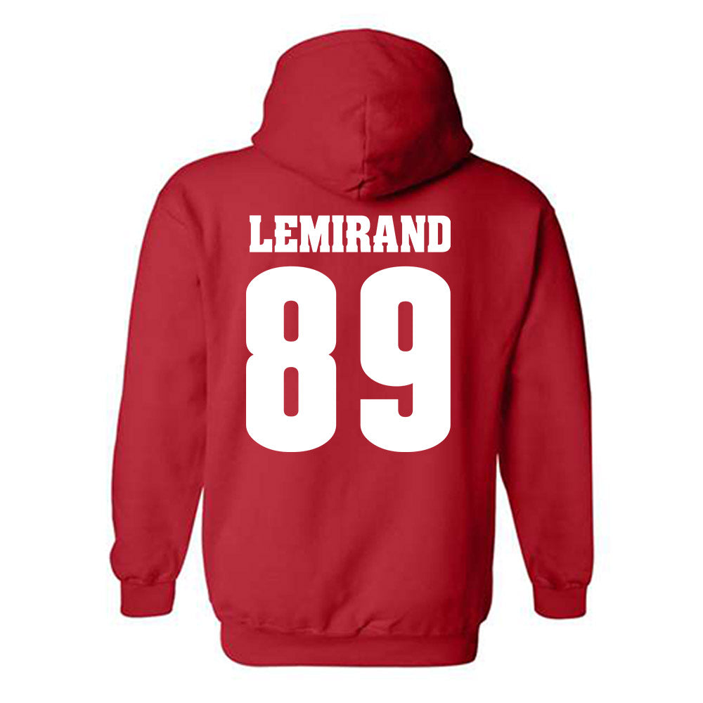 Wisconsin - NCAA Football : Ben Lemirand - Classic Shersey Hooded Sweatshirt-1