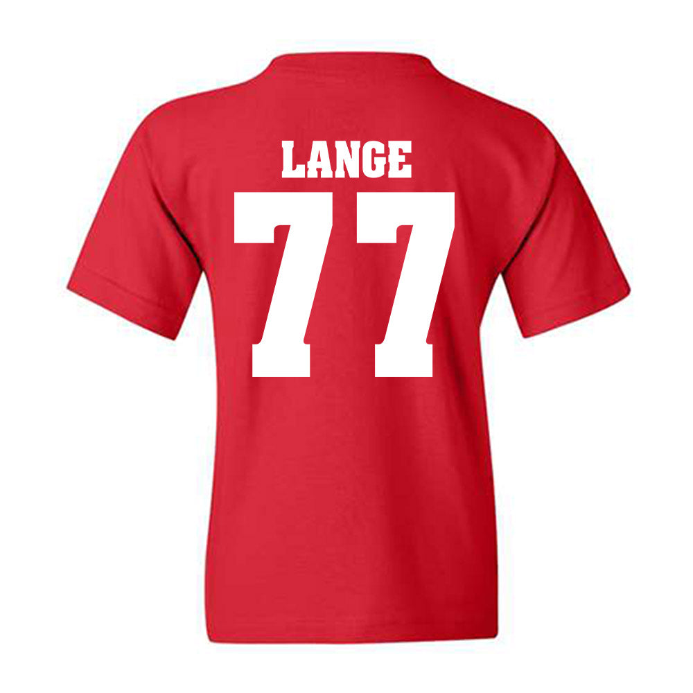 Wisconsin - NCAA Football : Peyton Lange - Classic Shersey Youth T-Shirt-1