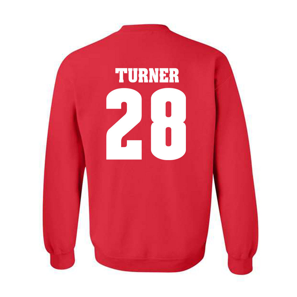 Wisconsin - NCAA Football : Antarron Turner - Classic Shersey Crewneck Sweatshirt-1