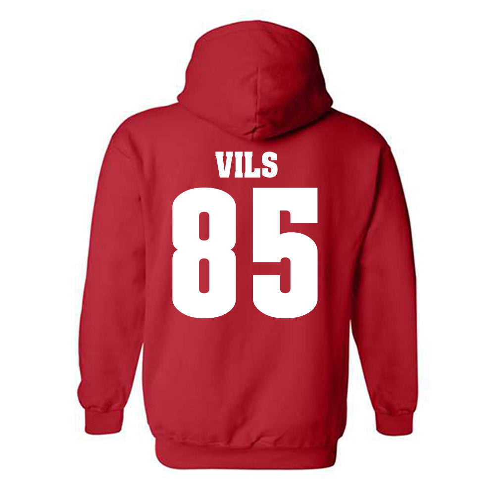 Wisconsin - NCAA Football : Nolan Vils - Classic Shersey Hooded Sweatshirt-1