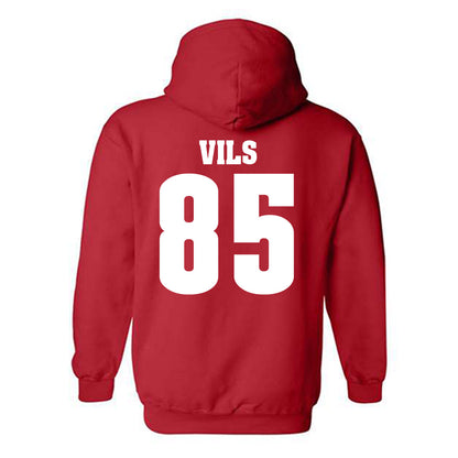 Wisconsin - NCAA Football : Nolan Vils - Classic Shersey Hooded Sweatshirt-1