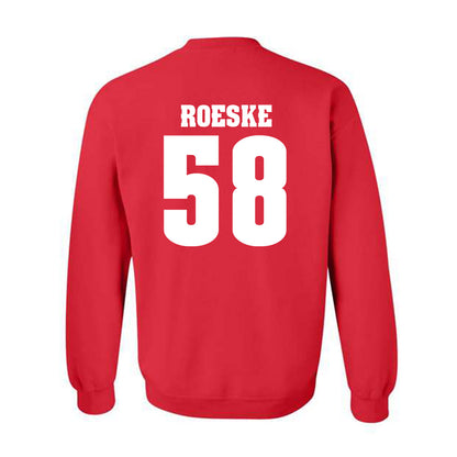 Wisconsin - NCAA Football : Michael Roeske - Classic Shersey Crewneck Sweatshirt-1